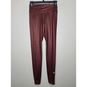NWT Nike One Dri-Fit rust shimmer leggings - XS